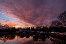 2112-0001 - Early morning at Welford Marina (Sunrise)  -  December 11, 2021