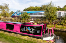 2309-0006 - High speed train behind Elektra  -  September 07, 2023