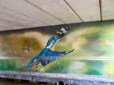 2404-0085 - Kingfisher Mural on Frenchay Road Bridge - Oxford Canal  -  April 13, 2024