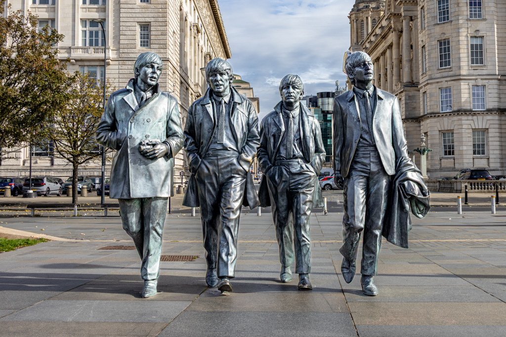 <center>2510-0066 - Beatles Statues -  October 07, 2025  <br>  (1/400 sec at f / 10 ISO 500    33 mm) </center>
