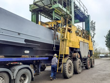 2102-0021 - Elektra being lifted off lorry (Taken by Chris Smith)  -  February 19, 2021