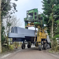 2102-0023 - Elektra on crane (Taken by Chris Smith)  -  February 20, 2021