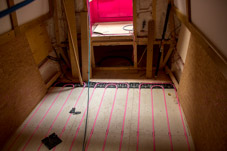 2106-0026 - Pink underfloor heating pipes in the bedroom  -  June 16, 2021